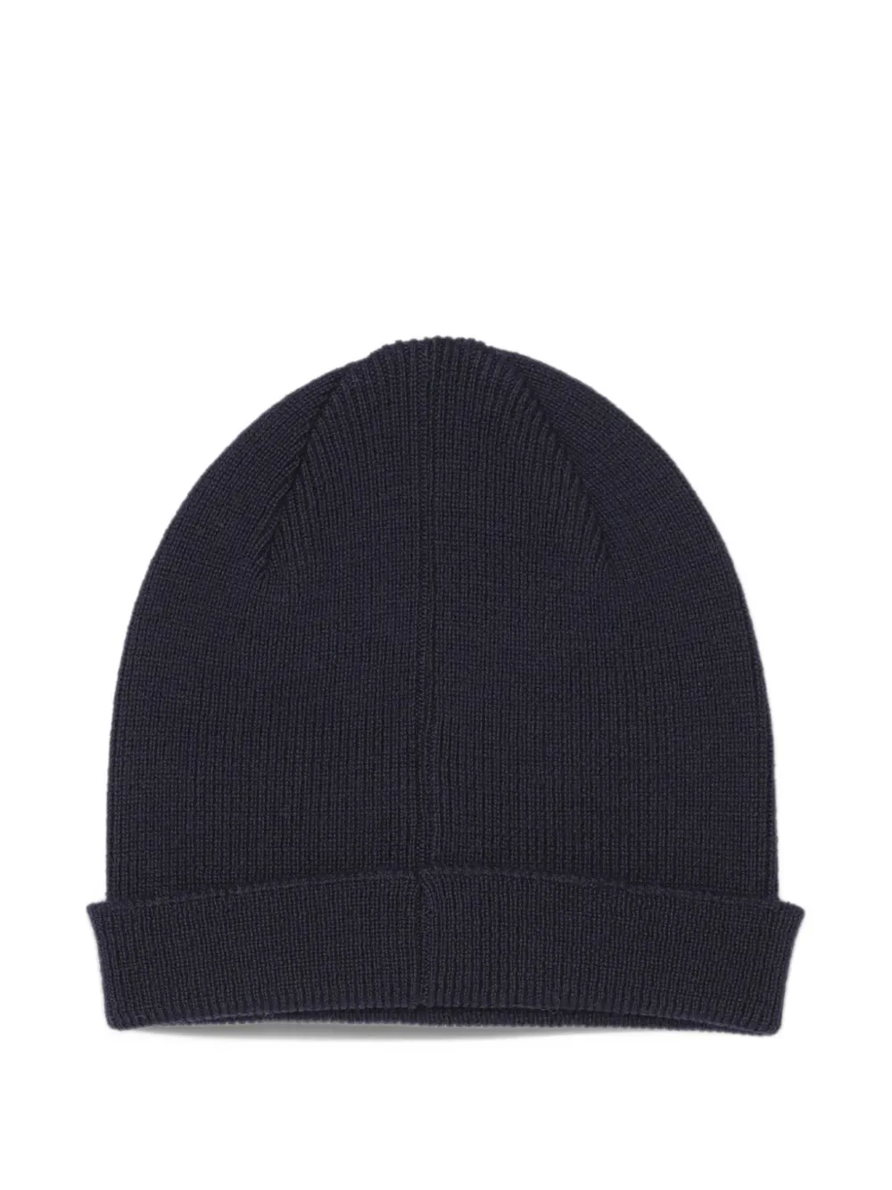 Paul Smith Zebra-patch knitted beanie hat Blauw