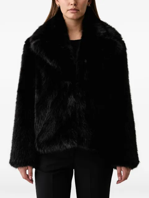 kaos faux-fur shawl-lapels jacket