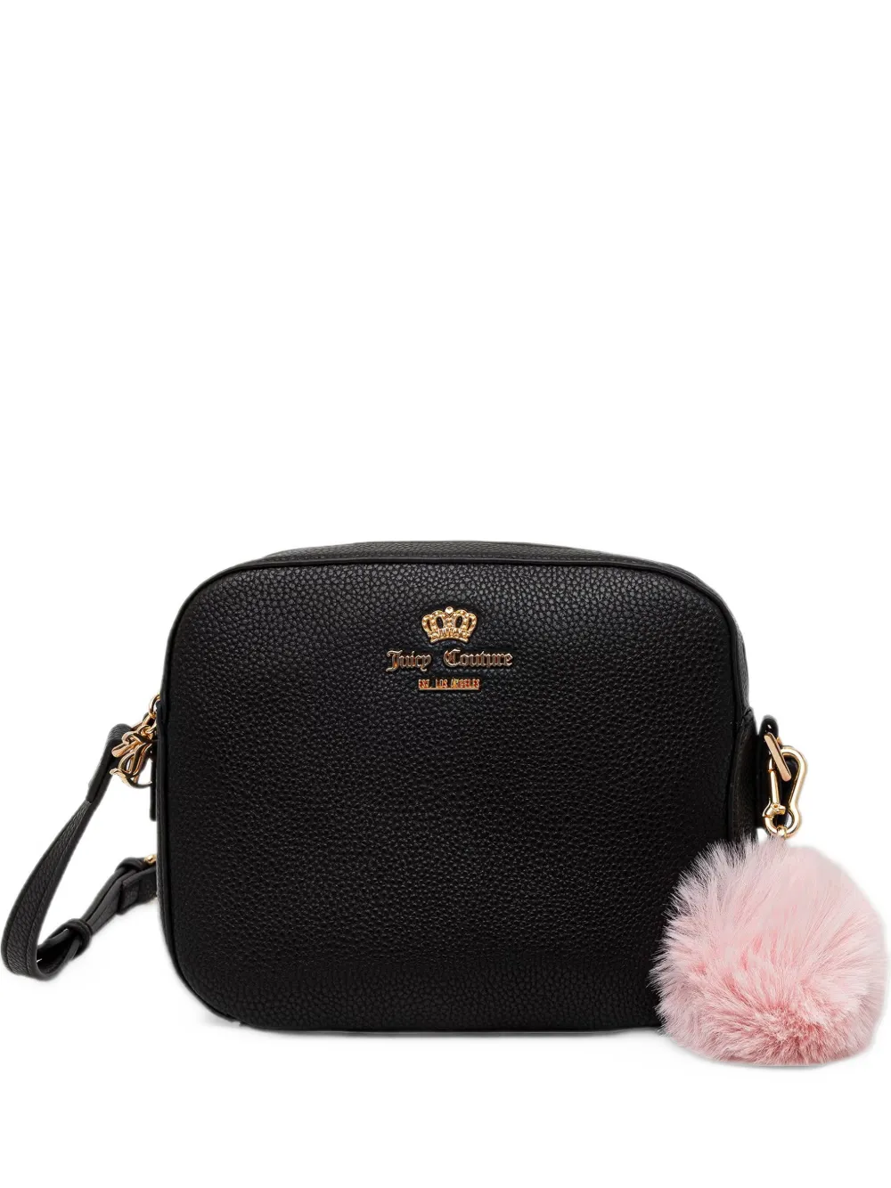 Juicy Couture Maggie logo-plaque pompom belt bag - Nero