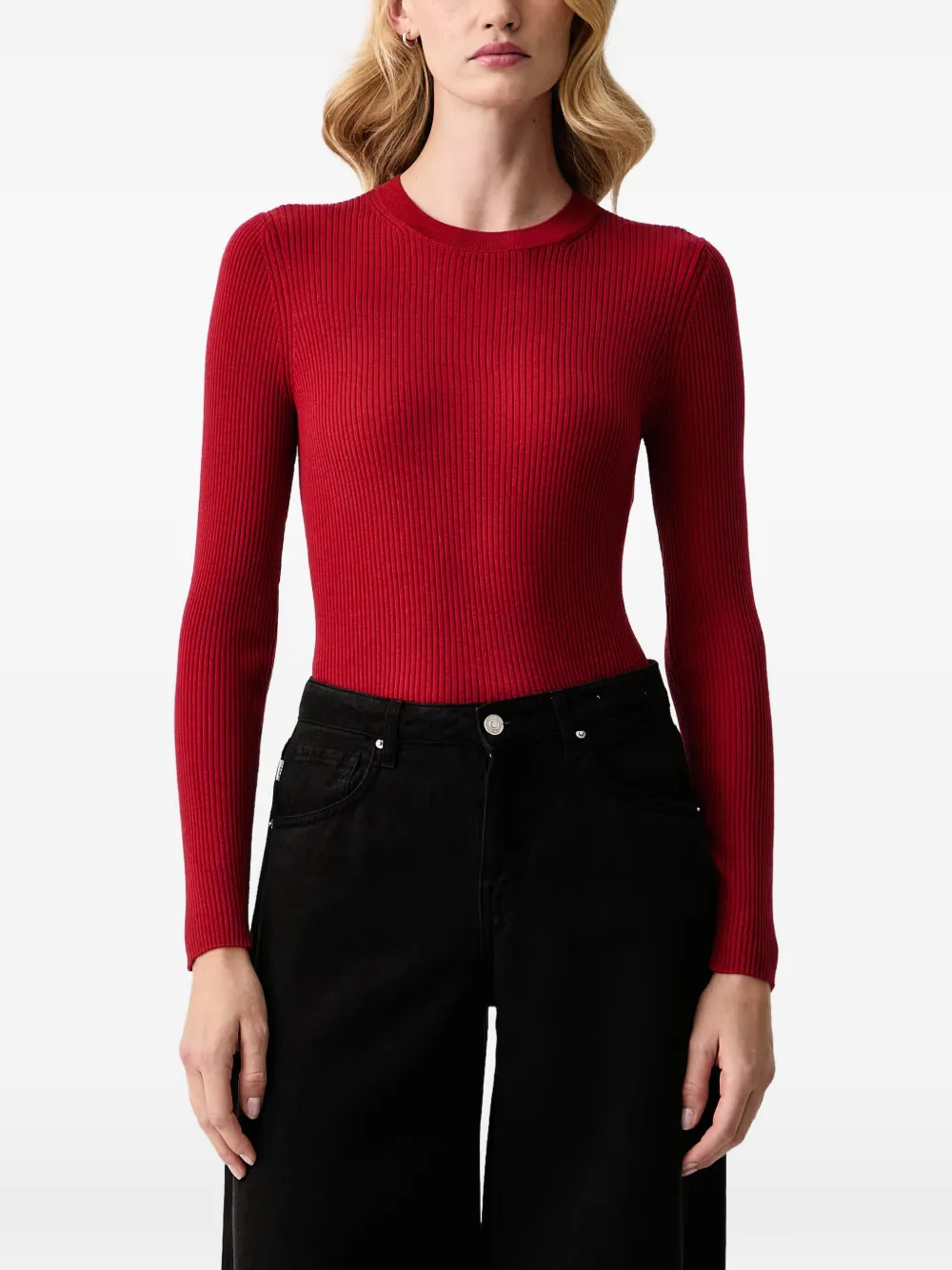 Isabelle Blanche ribbed-knit sweater - Rouge Isabelle Blanche ribbed-knit sweater - Rouge