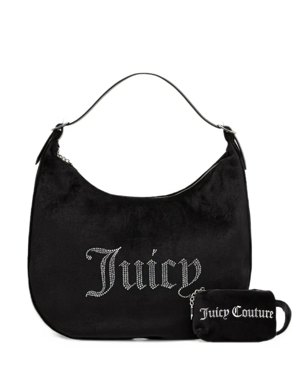Juicy Couture Kimberly rhinestone-embellished logo-print tote bag Zwart