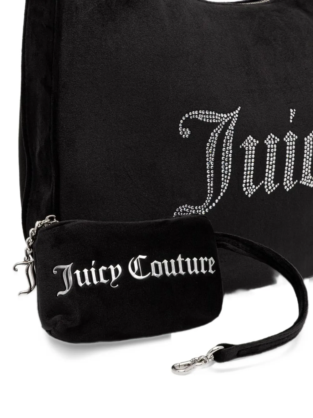 Juicy Couture Kimberly rhinestone-embellished logo-print tote bag Zwart