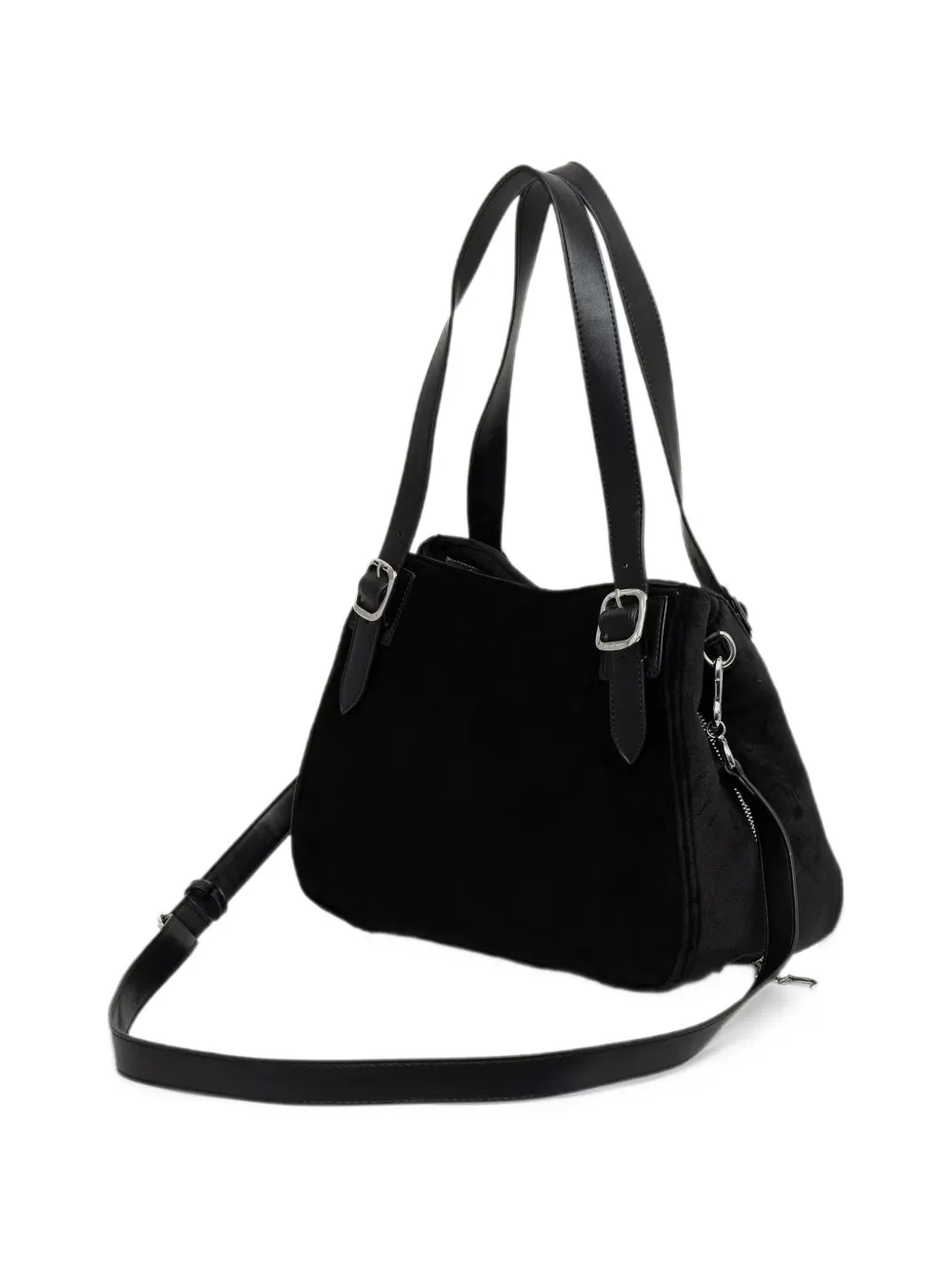 Juicy Couture Kimberly crystal-embellished velvet tote bag Zwart