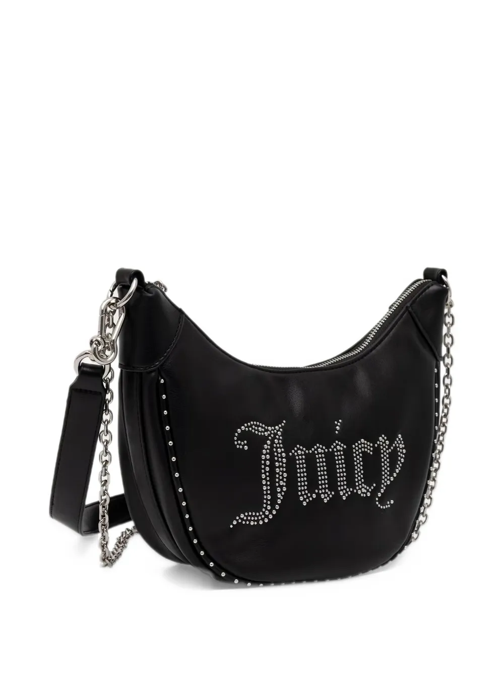 Juicy Couture Kimberly stud-embellished logo shoulder bag Zwart