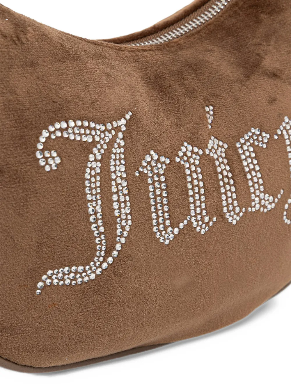 Juicy Couture Kimberly crystal-embellished chain-link shoulder bag Bruin