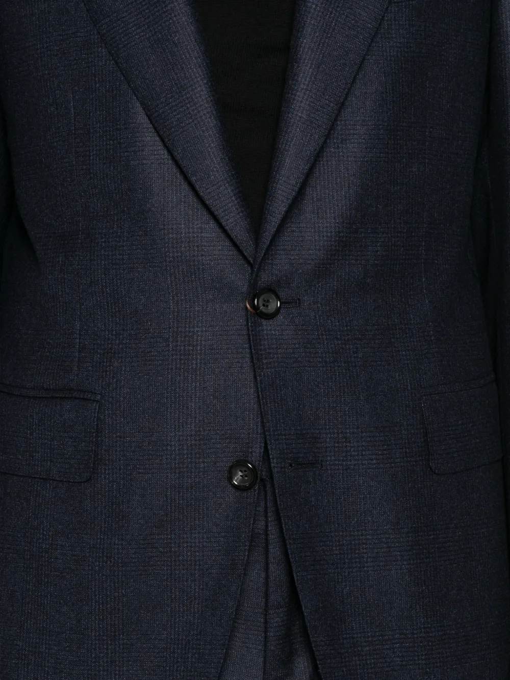 Canali check-pattern suit Blauw