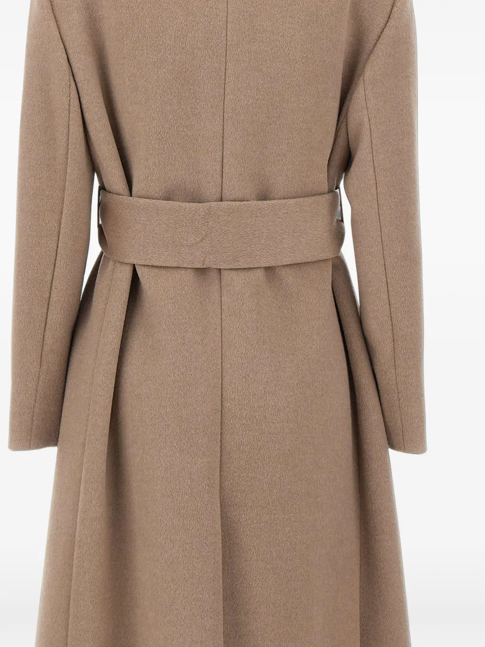 Marella single-breasted belted coat Beige