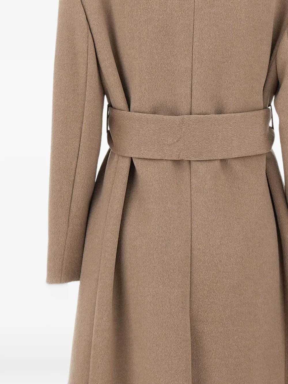 Marella single-breasted belted coat Beige