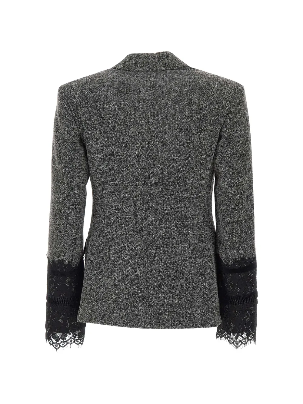 kaos double-breasted lace-detail blazer Grijs