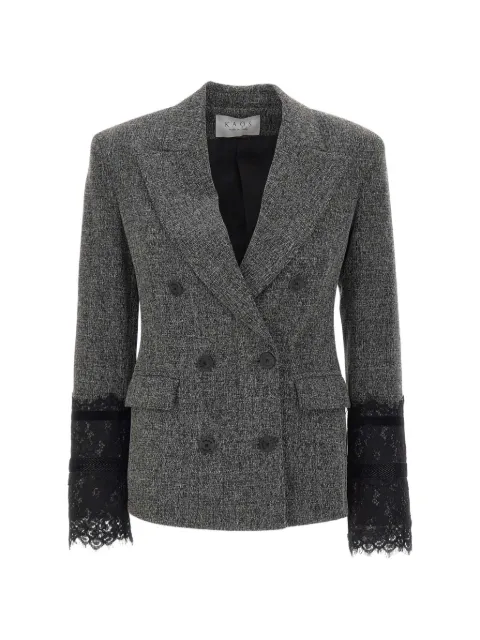 kaos blazer con doble botonadura y detalle de encaje