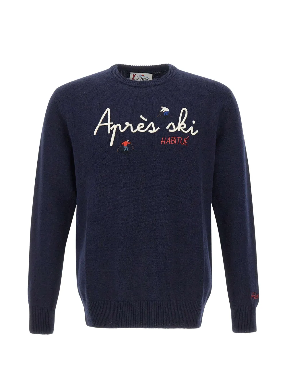 MC2 Saint Barth Heron crewneck knit sweater Blauw