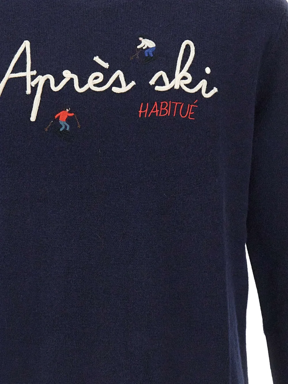 MC2 Saint Barth Heron crewneck knit sweater Blauw