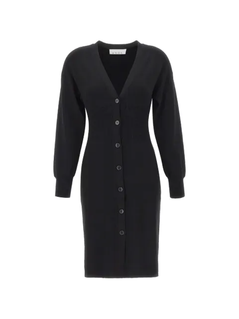 kaos button-up V-neck midi dress