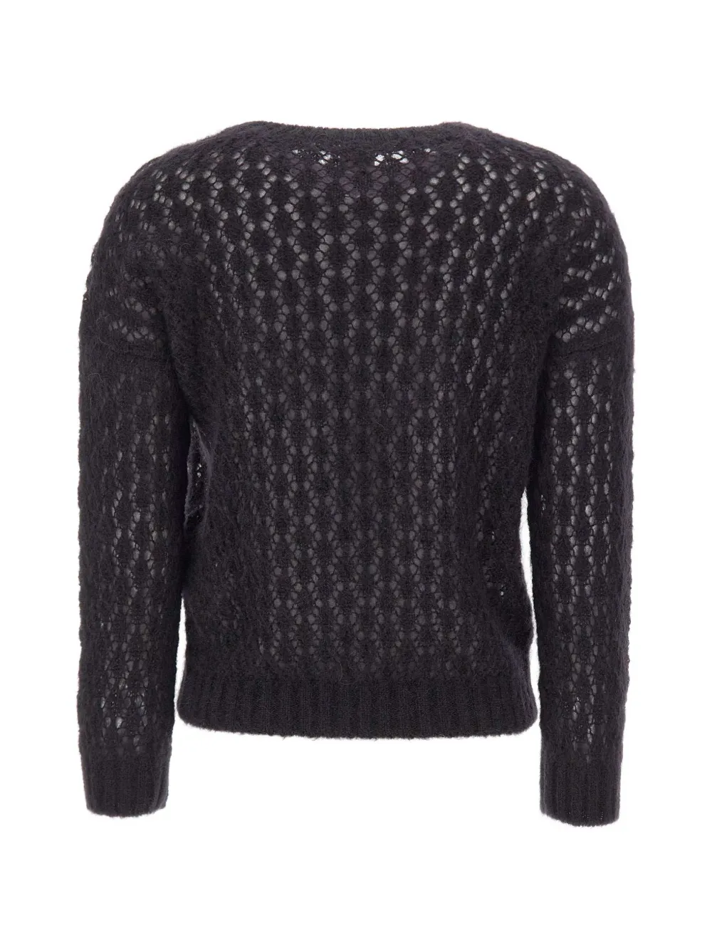 Eleventy open-knit sweater Zwart