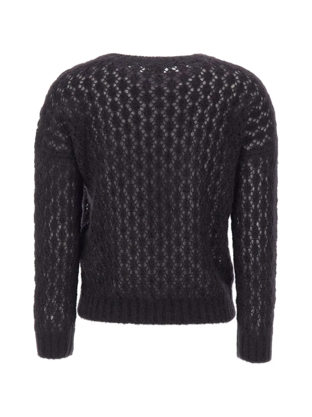 Eleventy open-knit sweater Zwart