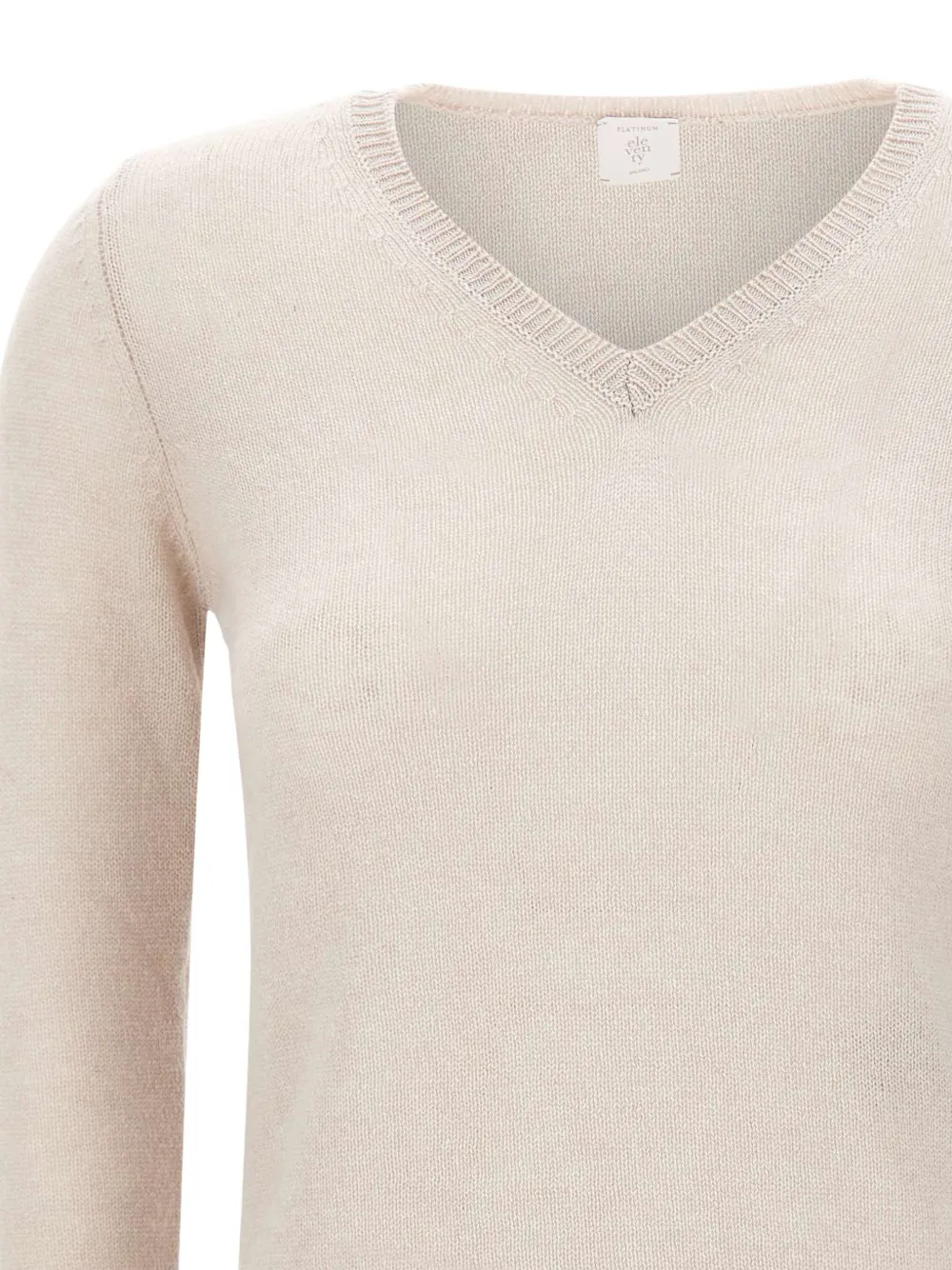Eleventy V-neck cashmere sweater Beige
