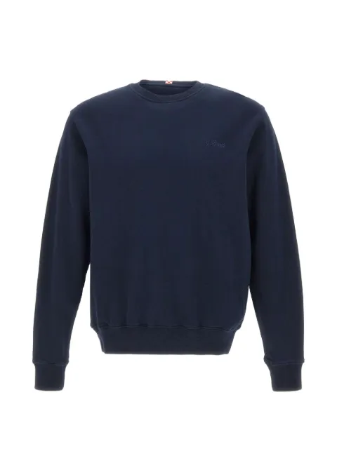 MC2 Saint Barth navy blue Fourseason cotton sweatshirt with logo-embroidery