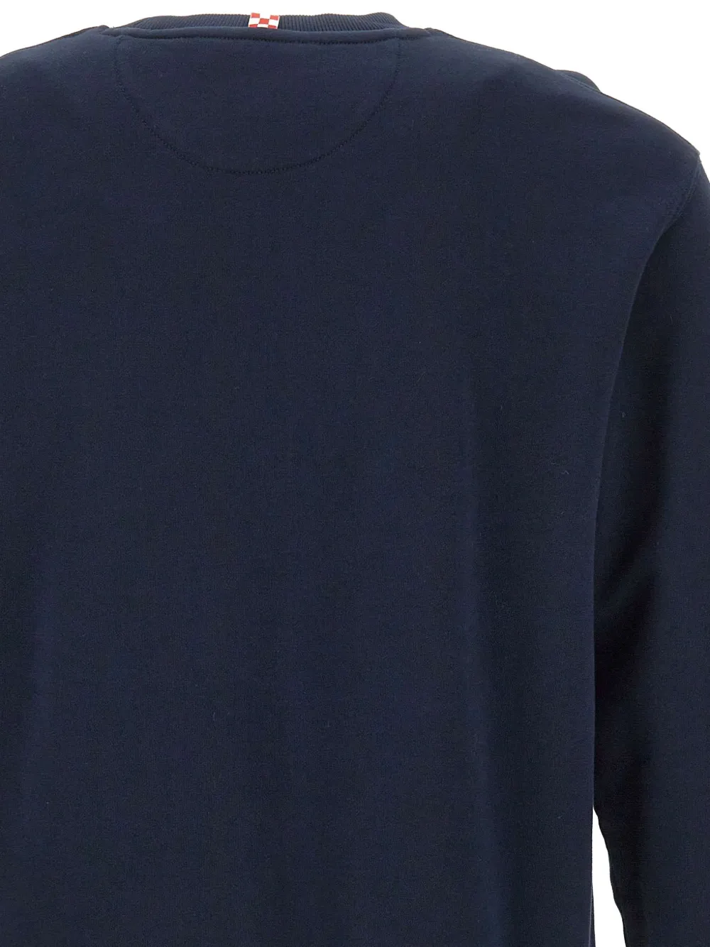 MC2 Saint Barth navy blue Fourseason cotton sweatshirt with logo-embroidery Blauw
