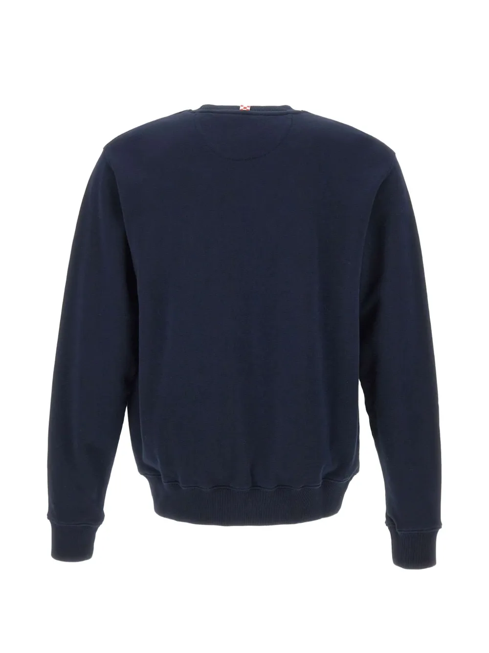 MC2 Saint Barth navy blue Fourseason cotton sweatshirt with logo-embroidery Blauw