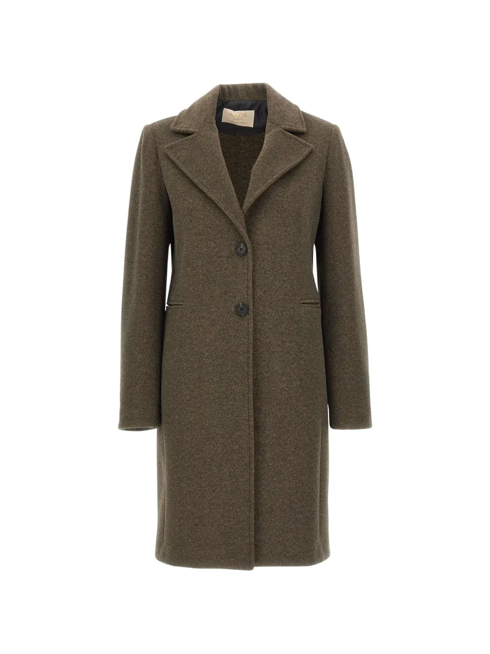 kaos single-breasted classic lapels coat - Marron kaos single-breasted classic lapels coat - Marron