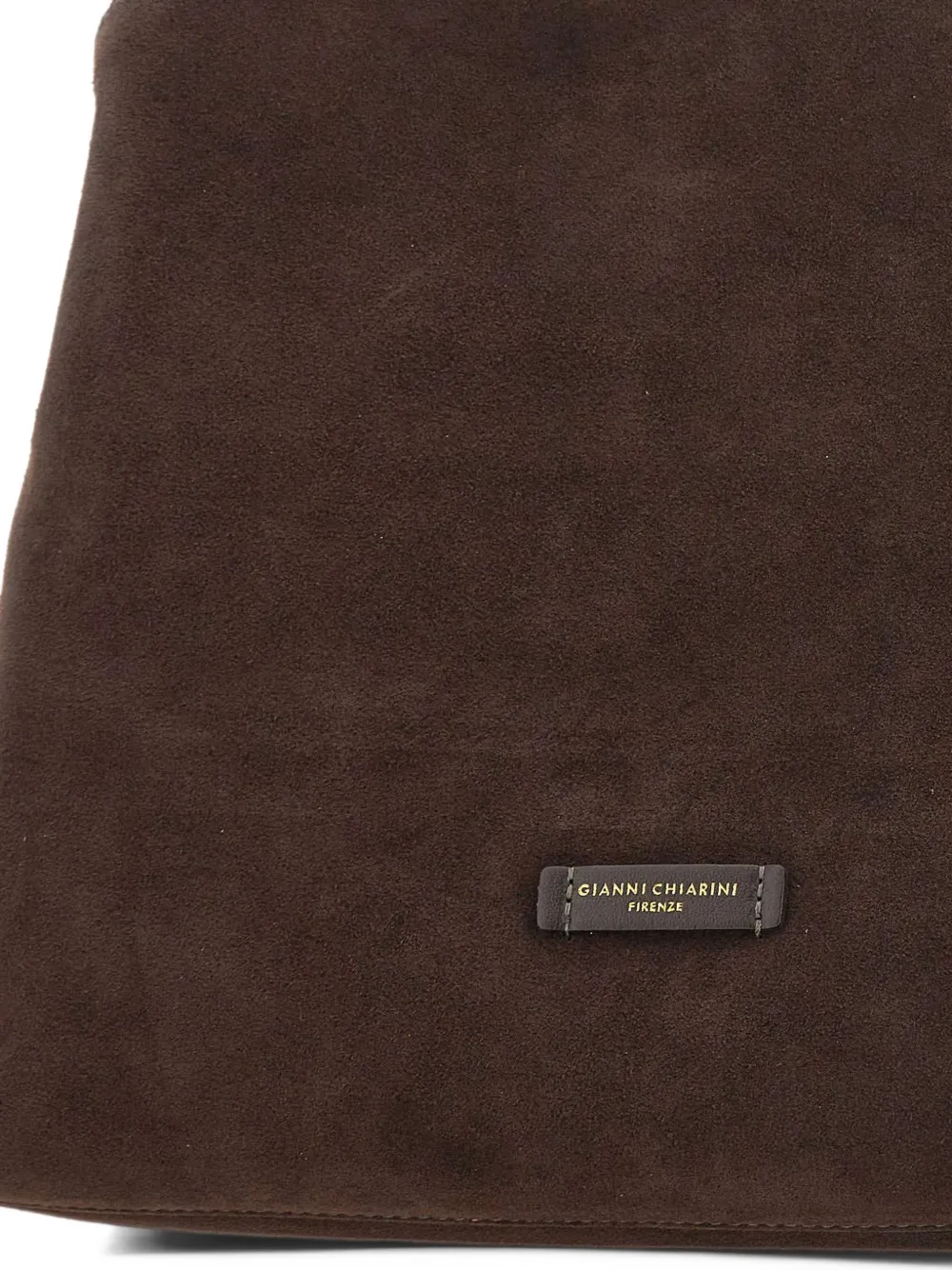 GIANNI CHIARINI large Fiona suede tote bag Bruin