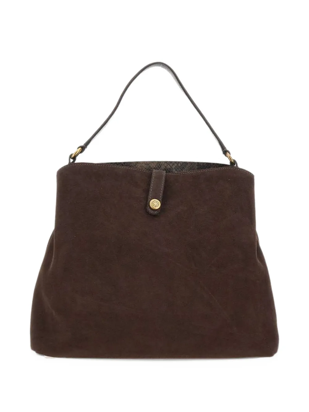 GIANNI CHIARINI large Fiona suede tote bag Bruin