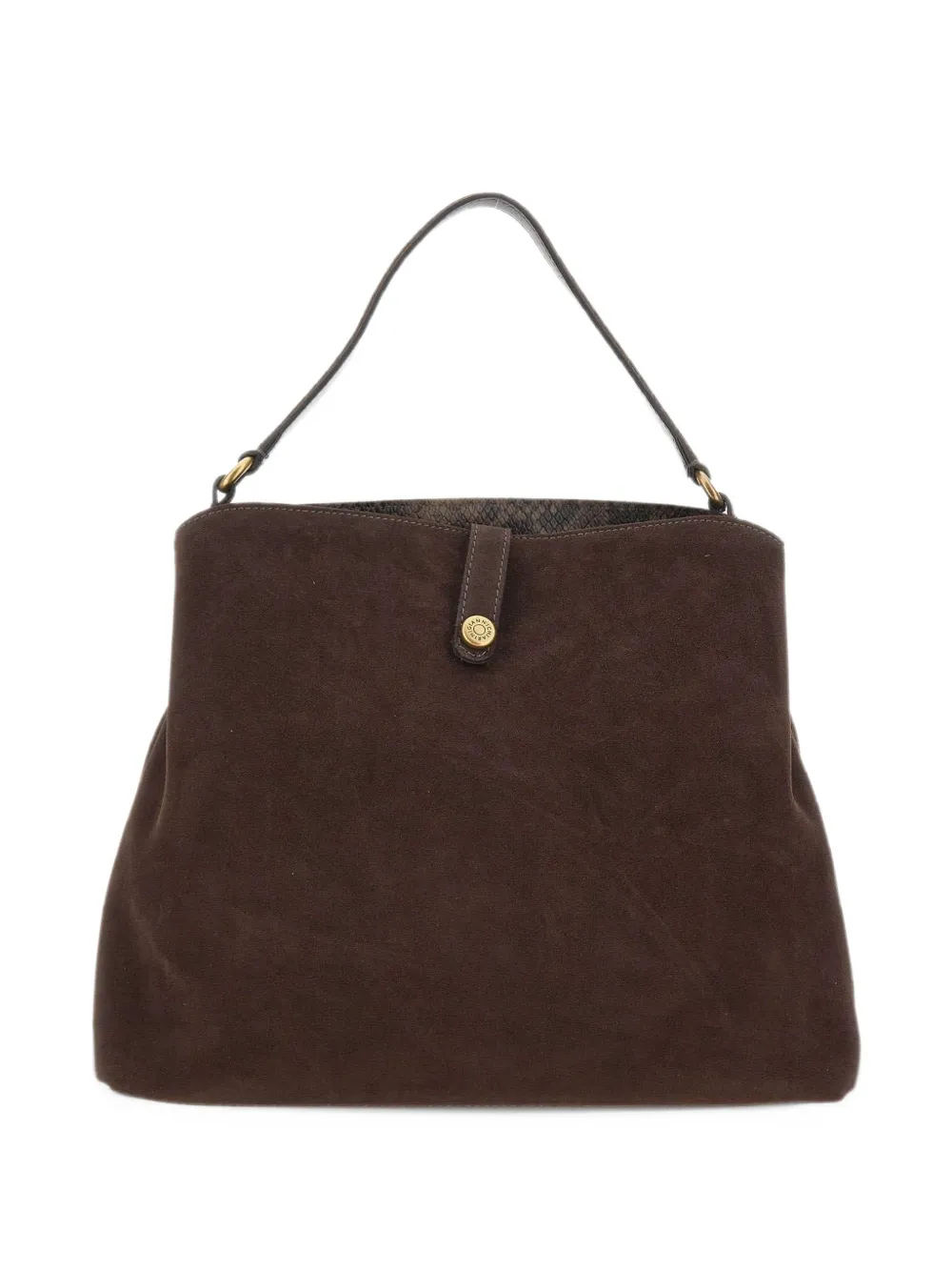 GIANNI CHIARINI large Fiona suede tote bag Bruin