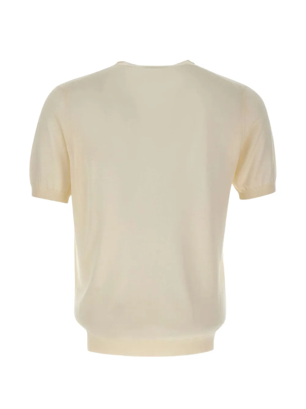 Kangra short-sleeve virgin-wool sweater Beige