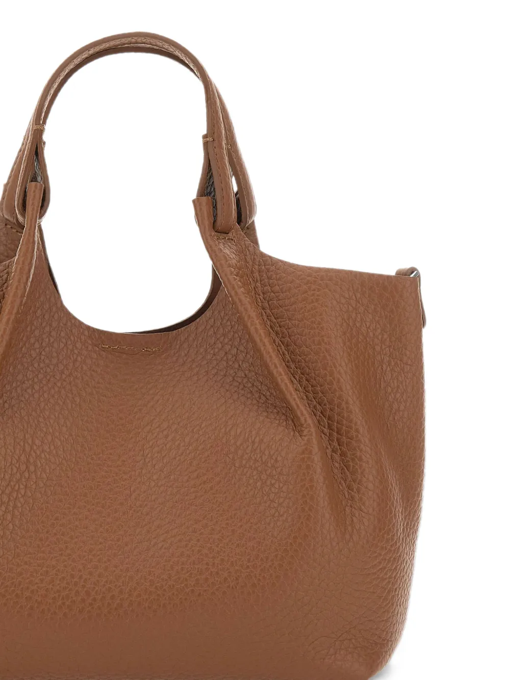 GIANNI CHIARINI medium Dua pebble-leather tote bag Bruin