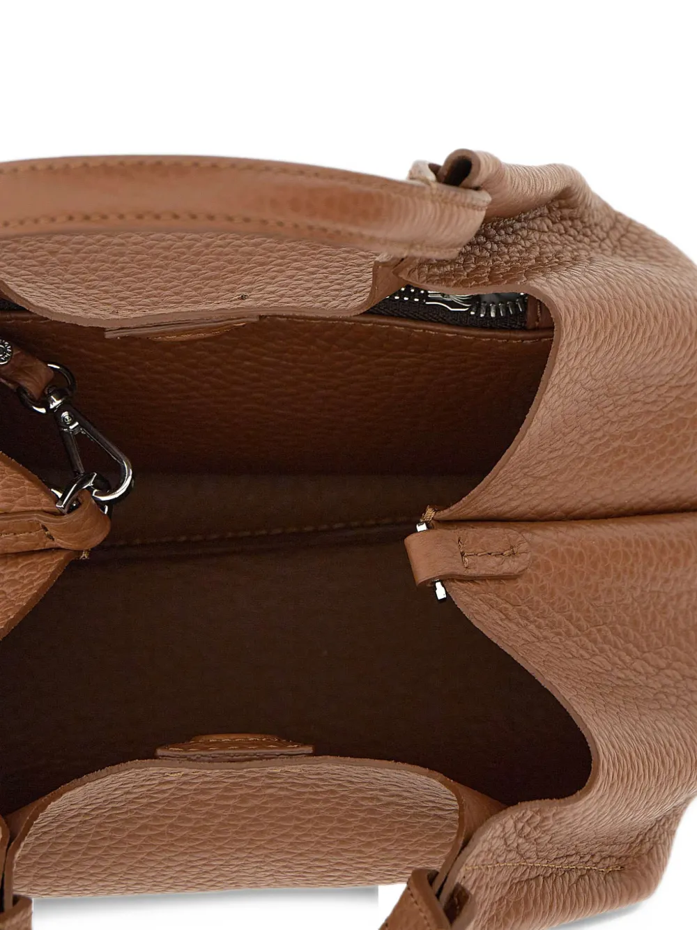 GIANNI CHIARINI medium Dua pebble-leather tote bag Bruin