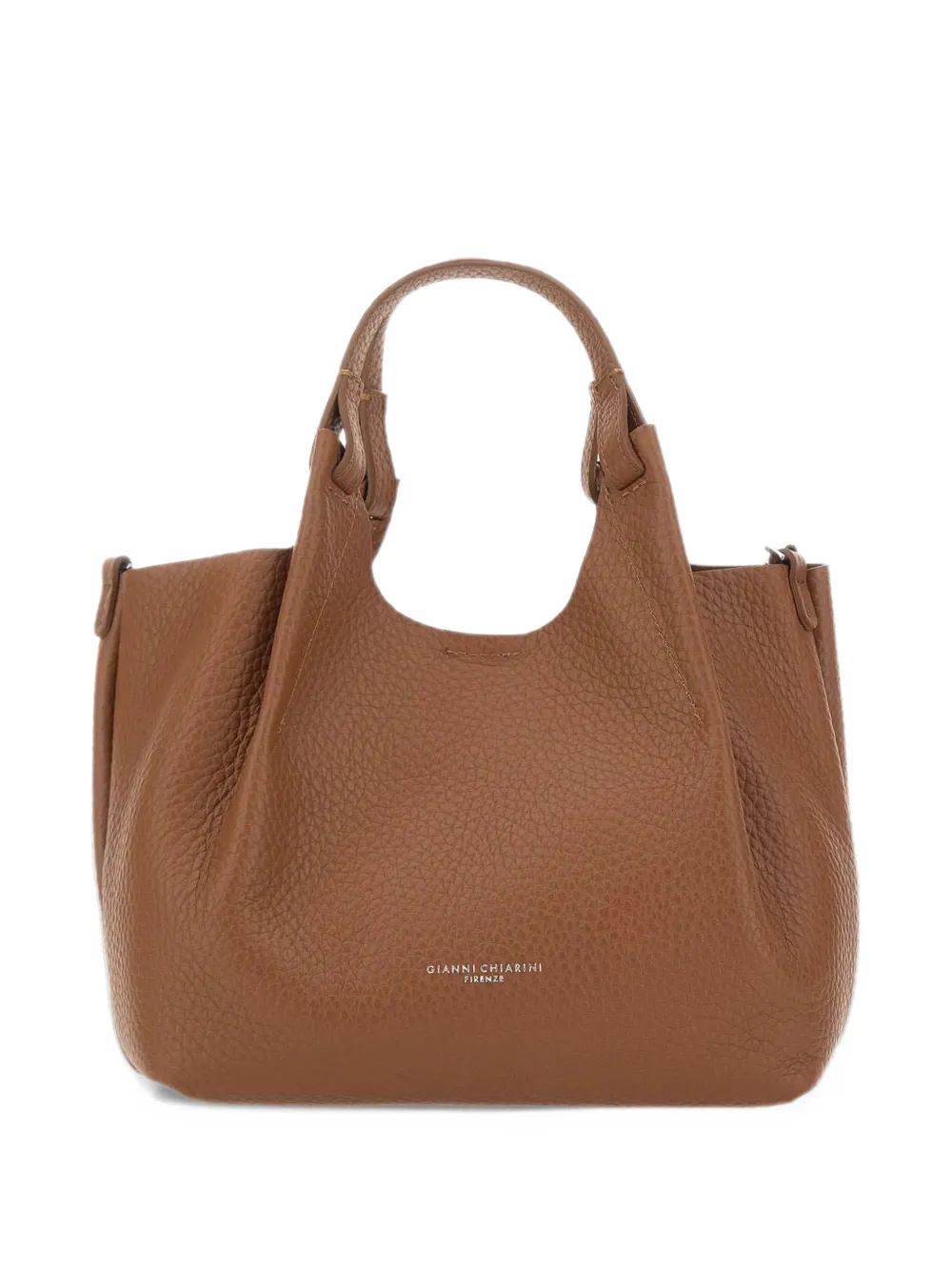 GIANNI CHIARINI medium Dua pebble-leather tote bag Bruin