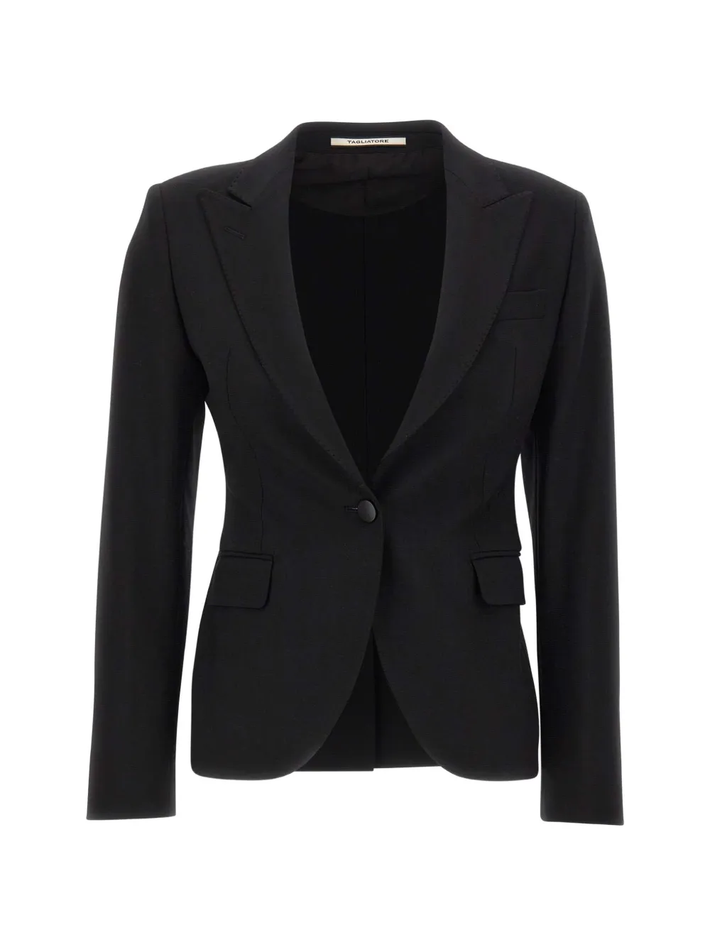 Tagliatore single-breasted peak-lapel blazer - Black