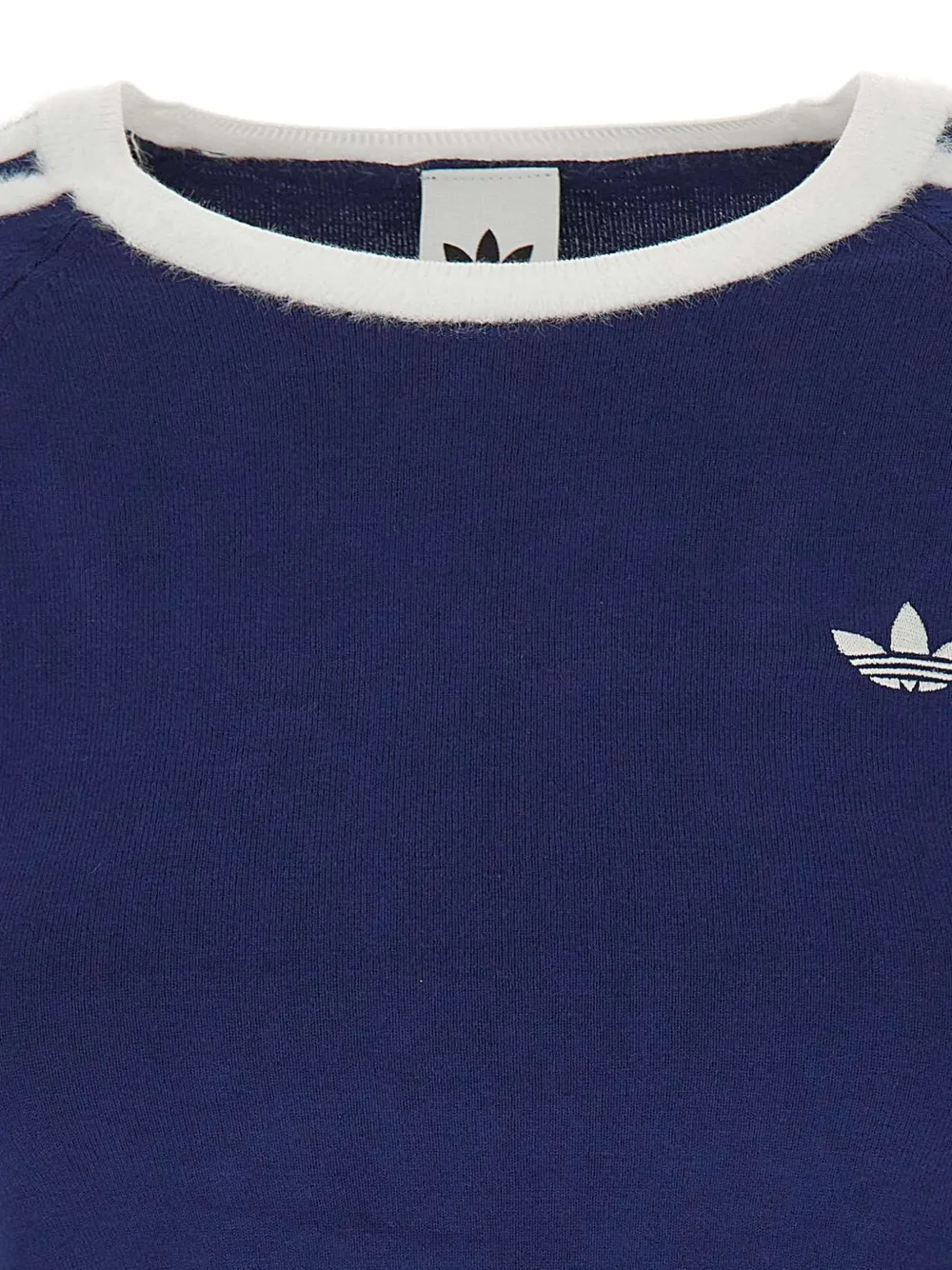 adidas knitted T-shirt Blauw