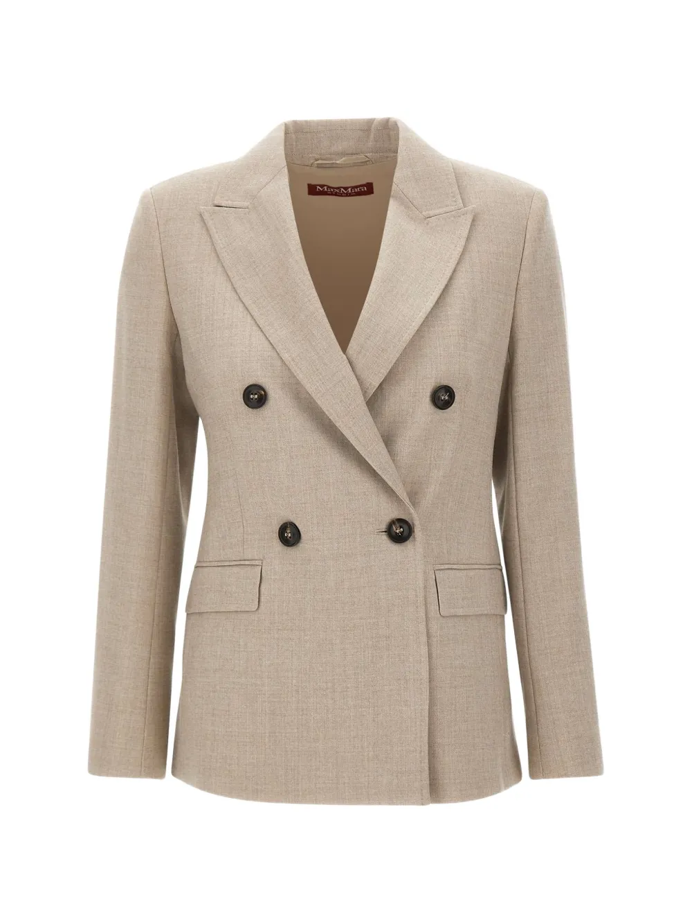 Max Mara double-breasted blazer jacket - Toni neutri