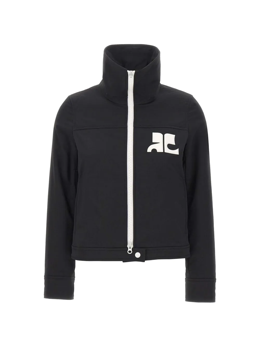 Courrèges nylon blouson Zwart