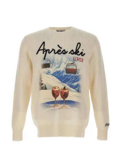 MC2 Saint Barth Après ski embroidered Heron Print sweater