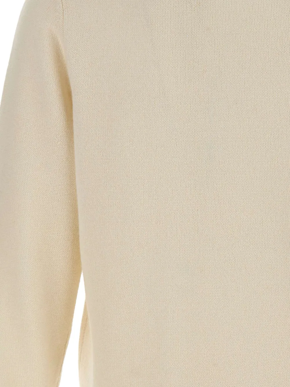 MC2 Saint Barth Après ski embroidered Heron Print sweater Beige
