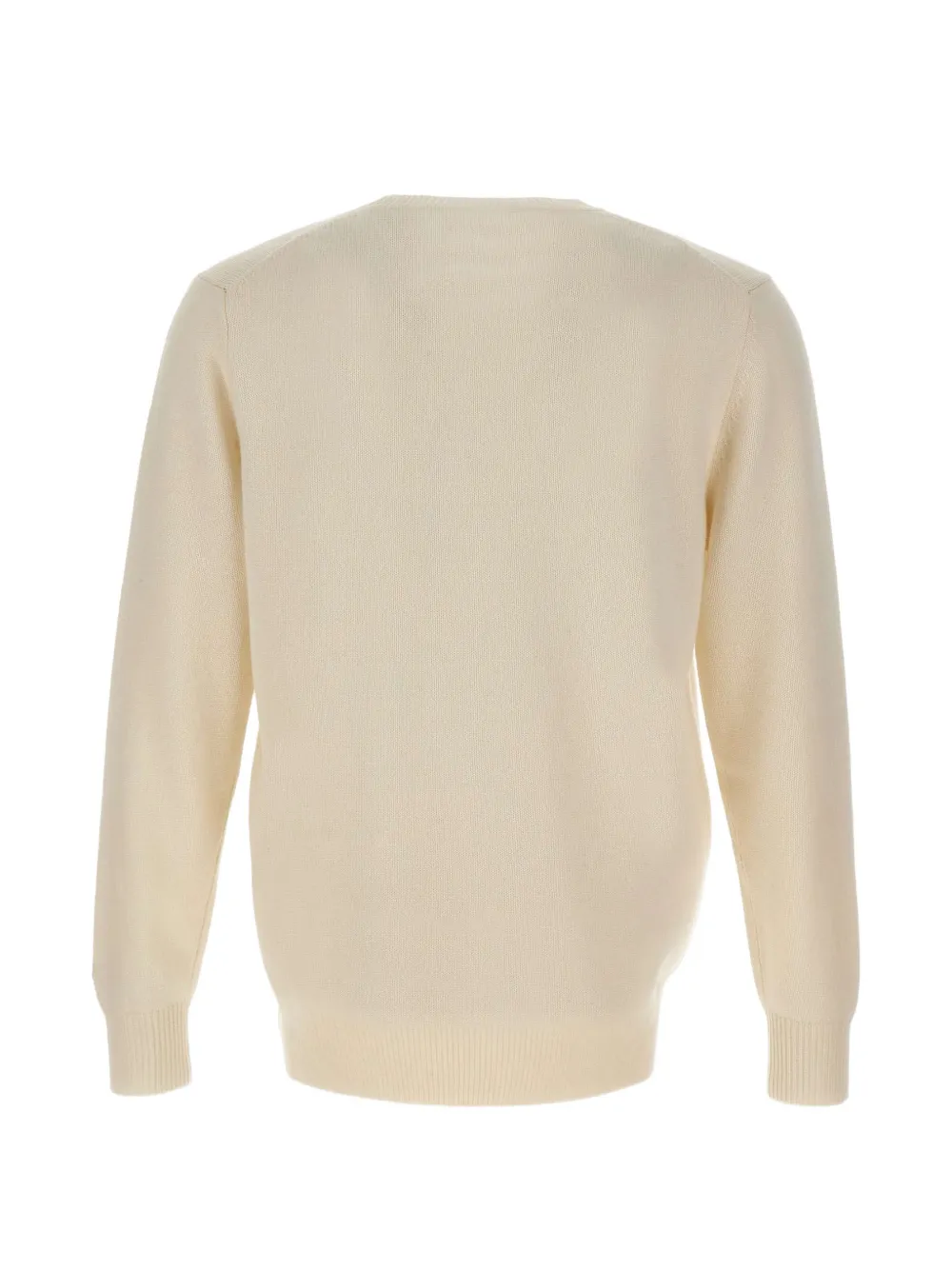 MC2 Saint Barth Après ski embroidered Heron Print sweater Beige