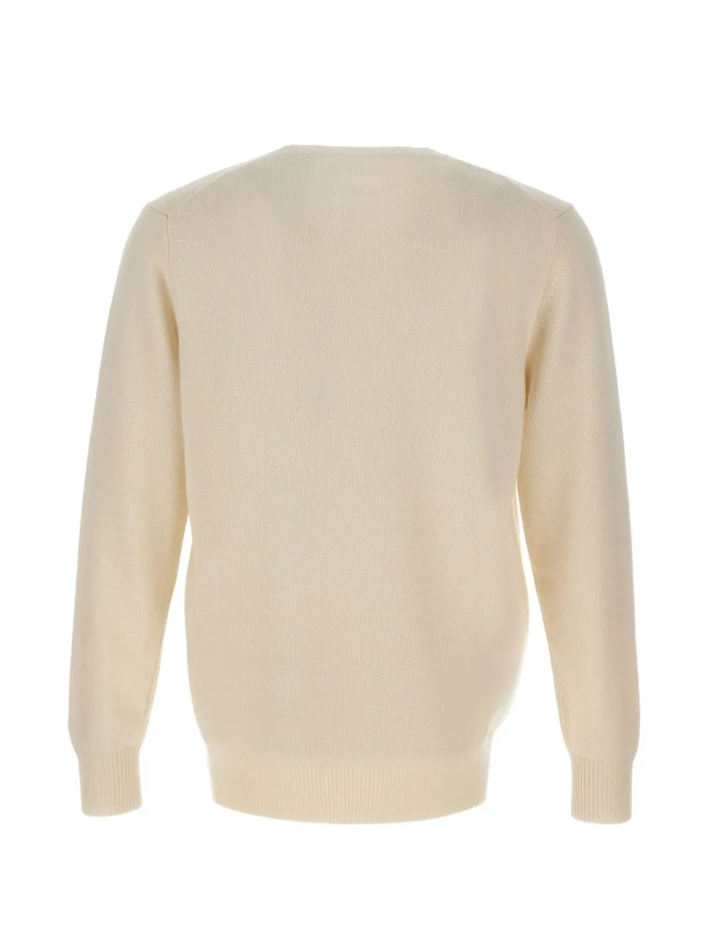 MC2 Saint Barth Après ski embroidered Heron Print sweater Beige