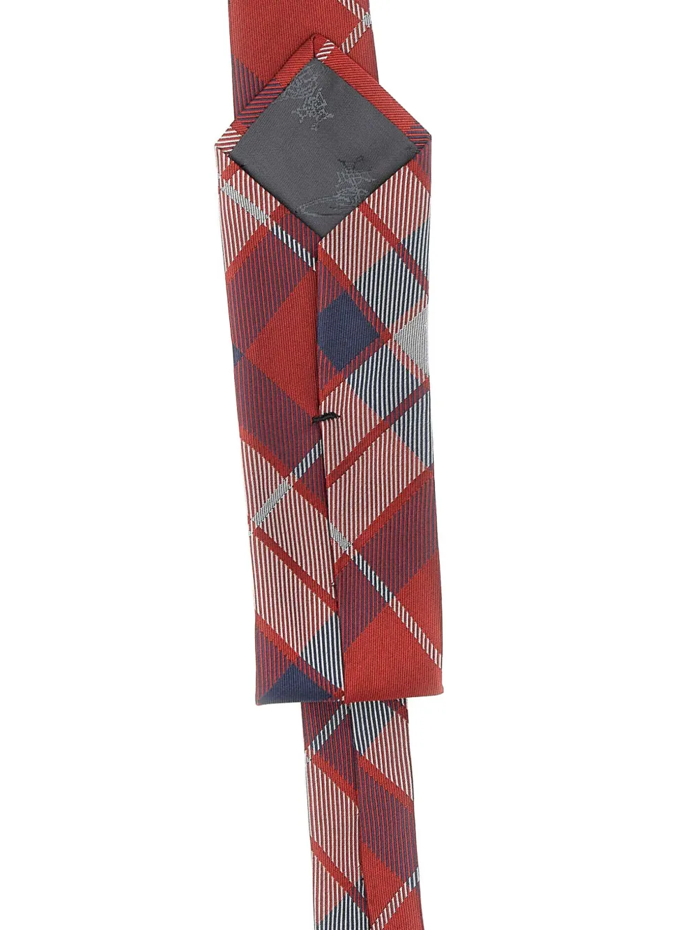 Vivienne Westwood tartan-pattern tie Rood