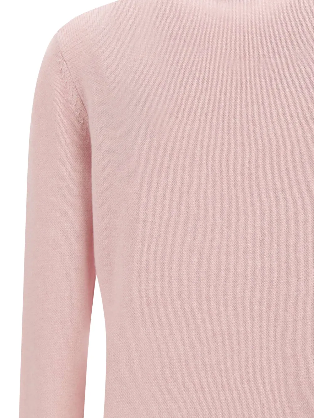 MC2 Saint Barth pink New Queen crewneck sweater with St. Moritz skier jacquard | special edition Roze