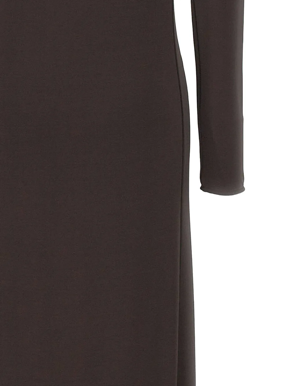 Courrèges high-neck side-slit maxi dress Bruin