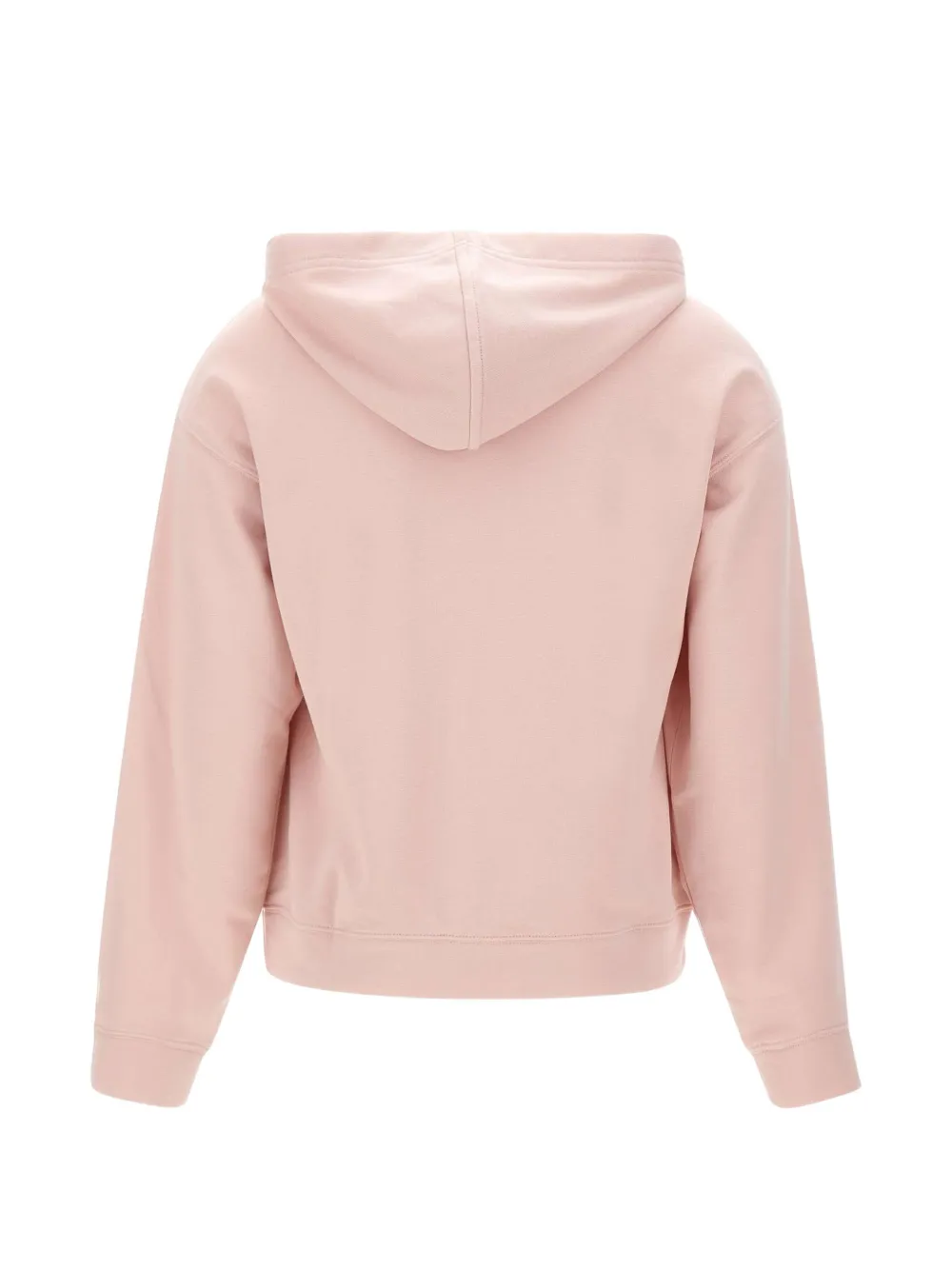 Lacoste badge accent fleece hoodie Roze