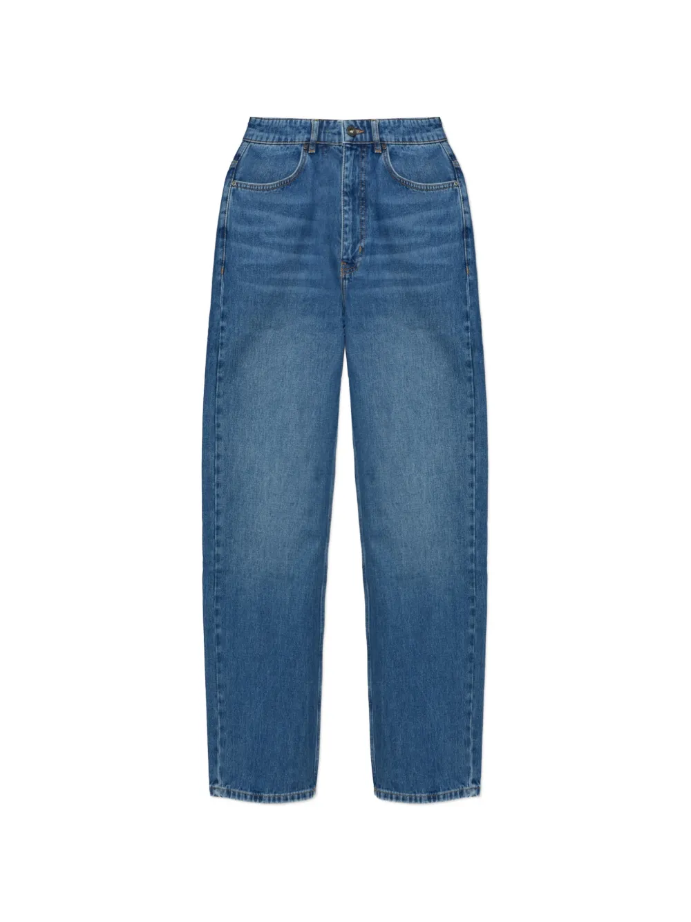L/ab c/o Off-White logo-print jeans - Blu