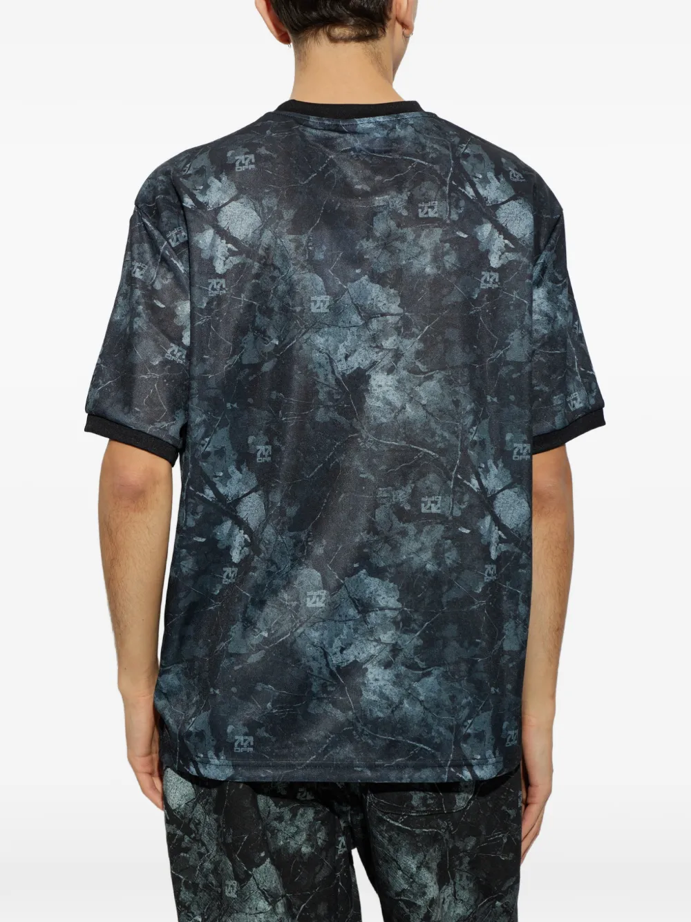 L ab c o Off-White logo-print T-shirt Zwart