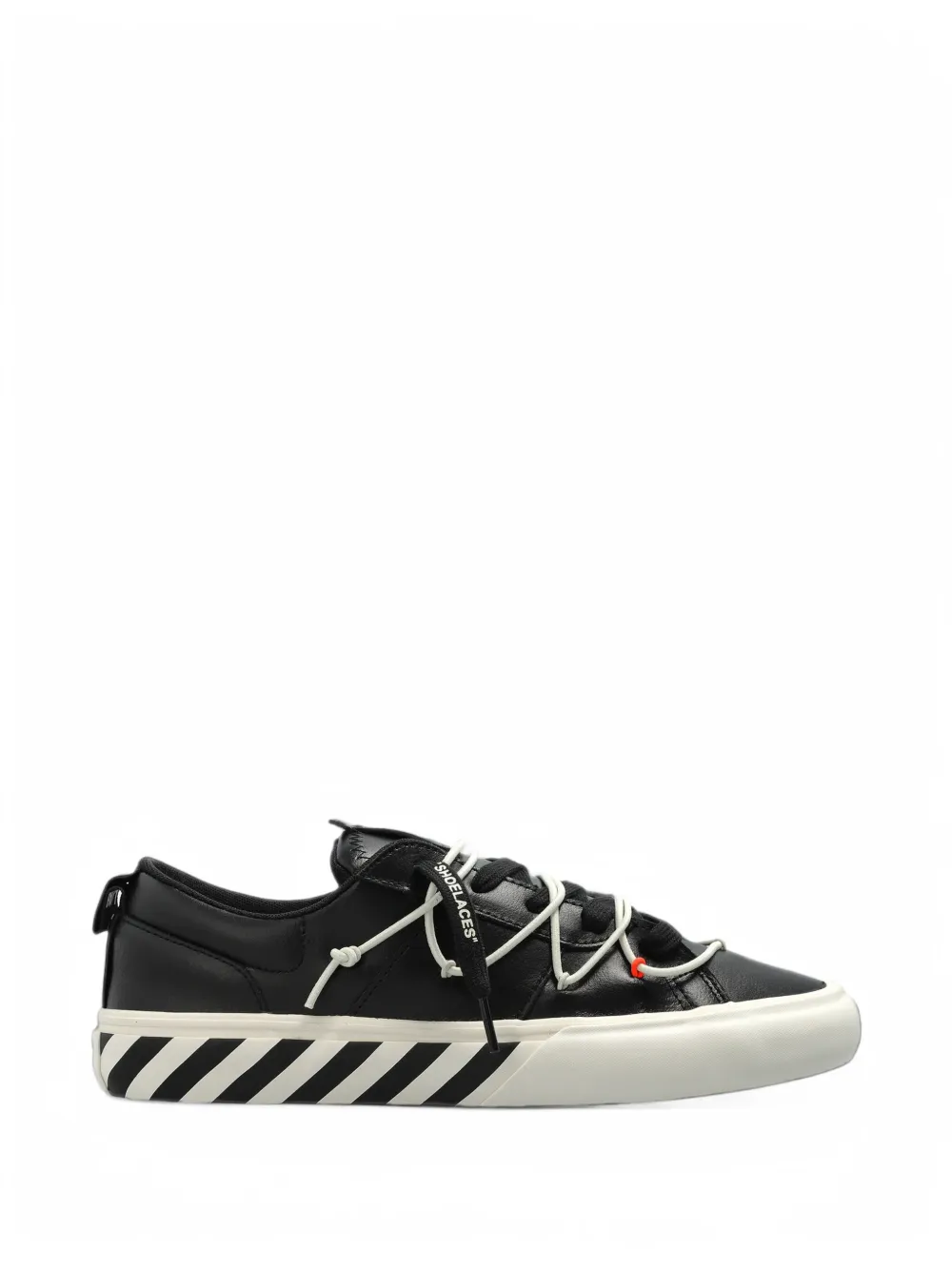 L/ab c/o Off-White L/AB 테이프 로우탑 스니커즈 | 블랙 | Image 1