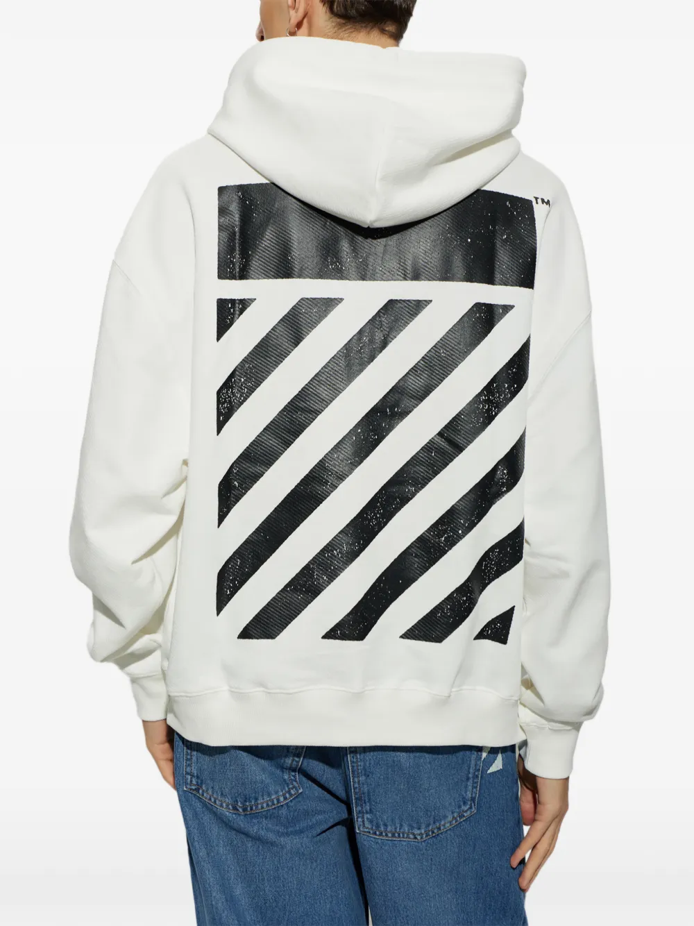 L ab c o Off-White Hoodie met logoprint en trekkoord Wit