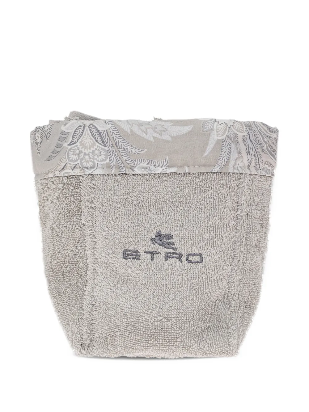 ETRO HOME ペイズリートリム バスケット＆タオル 4点組 | グレー | Image 1