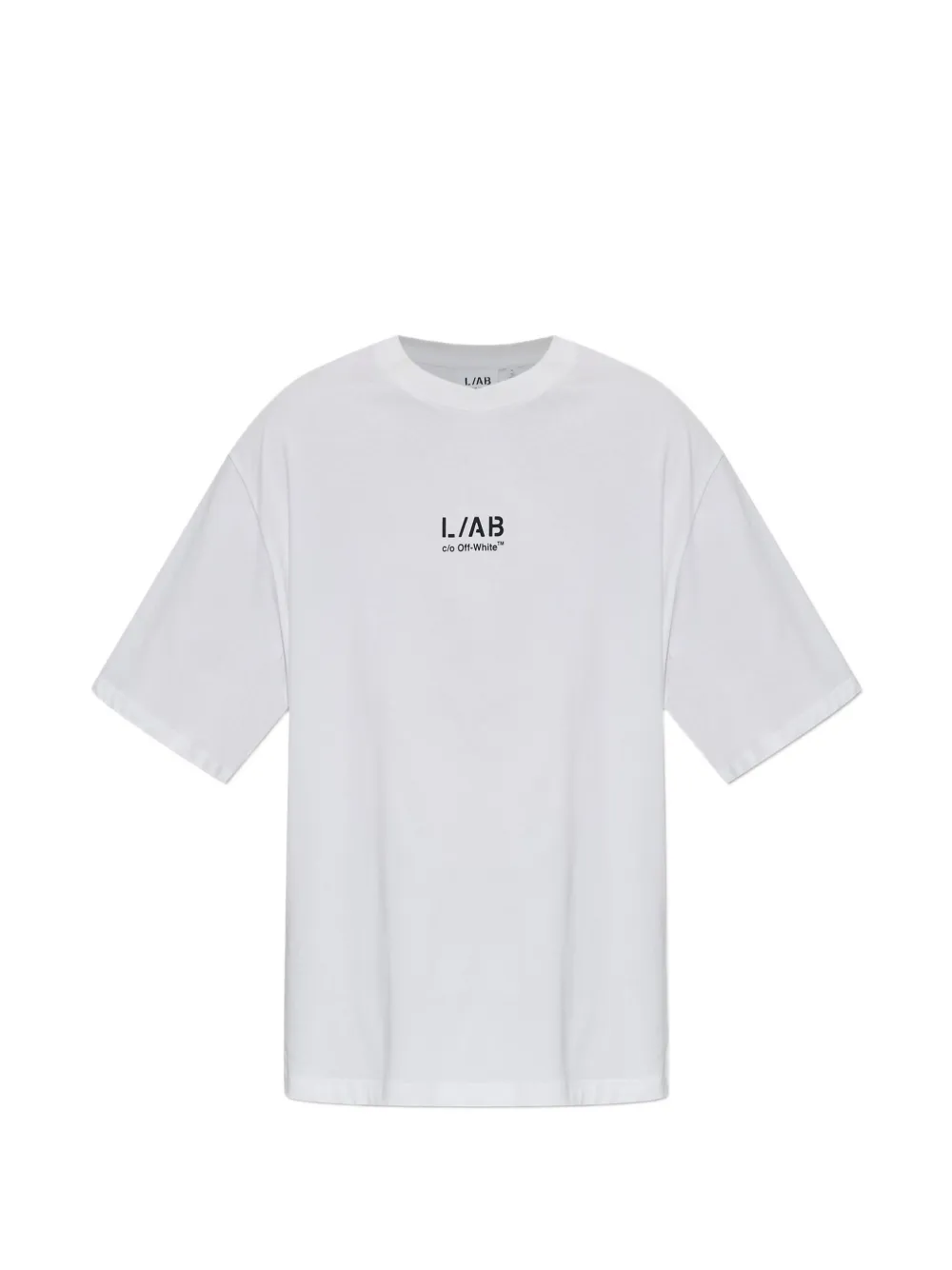 L ab c o Off-White logo-print T-shirt Wit