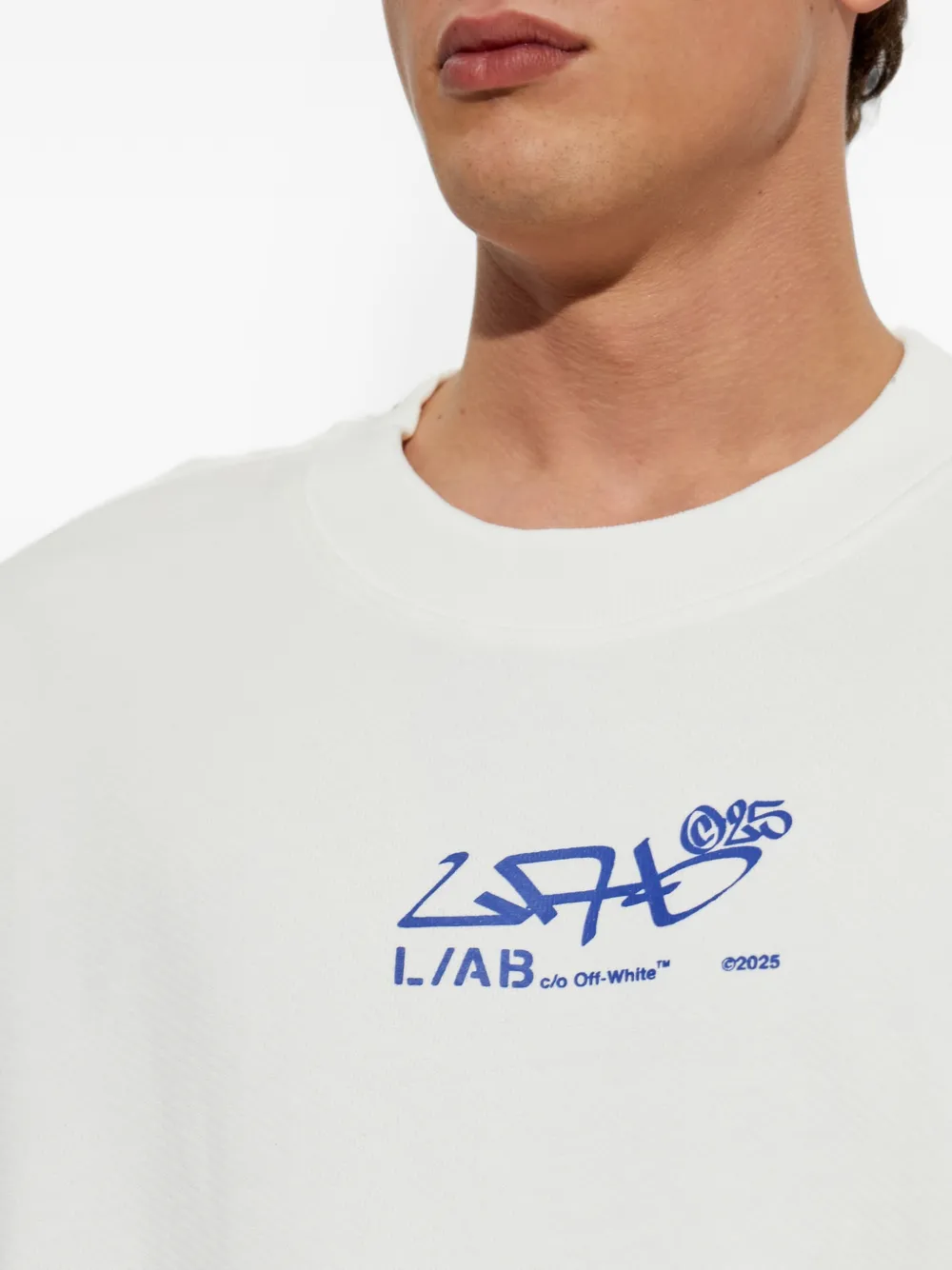 L ab c o Off-White logo-print sweatshirt Wit